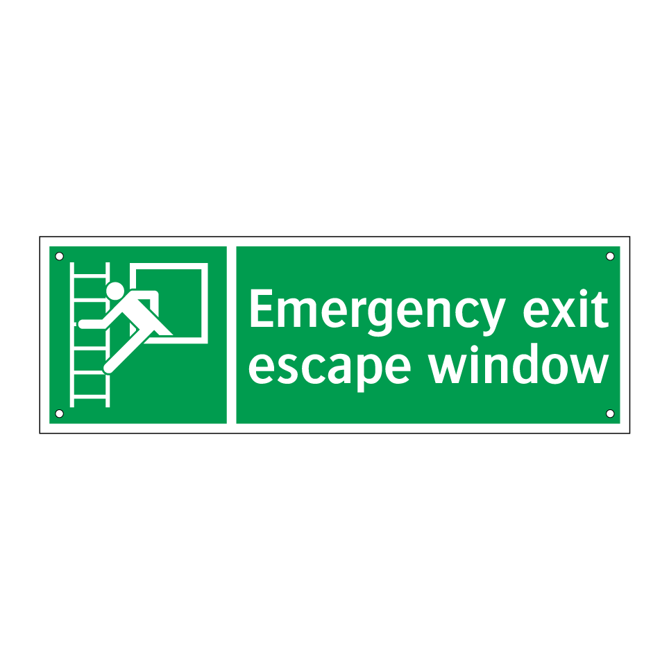 Emergency exit escape window