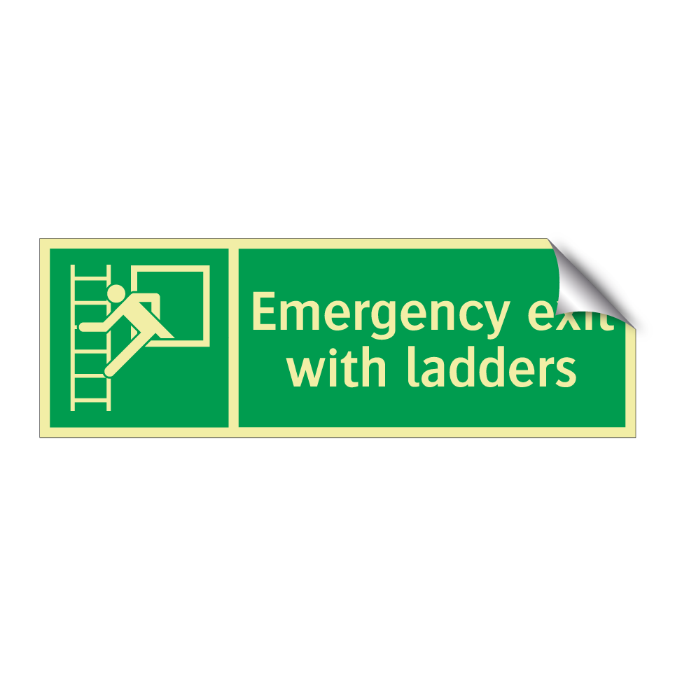 Emergency exit with ladders