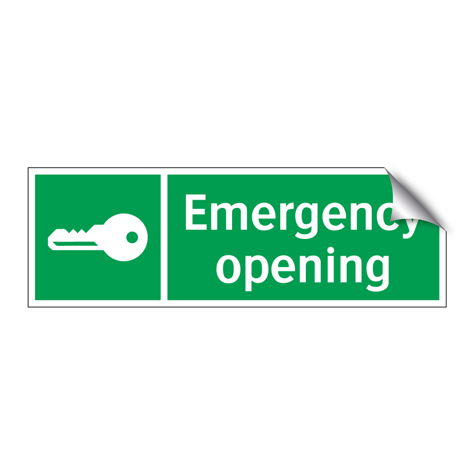 Emergency opening