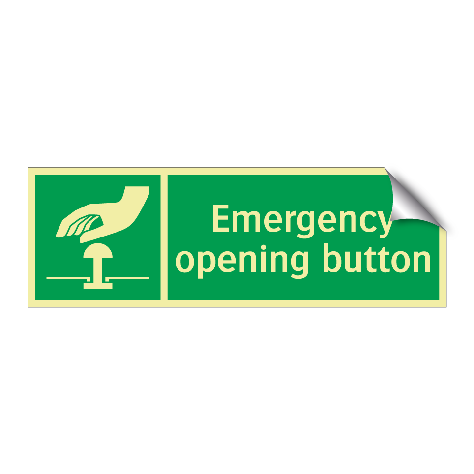 Emergency opening button