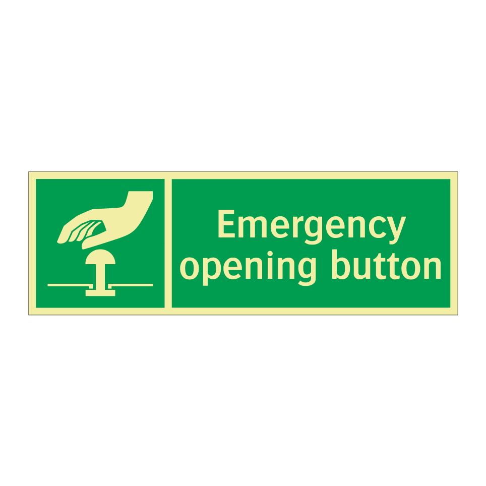 Emergency opening button