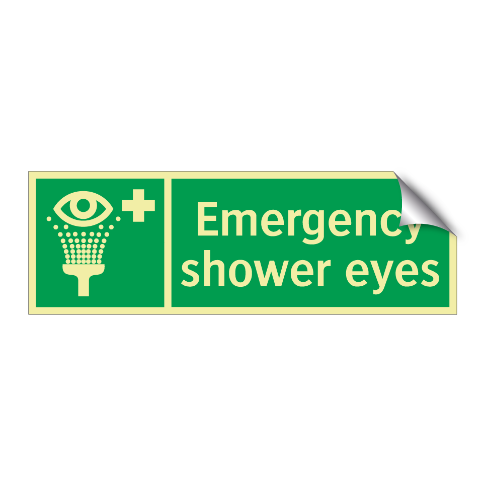 Emergency shower eyes