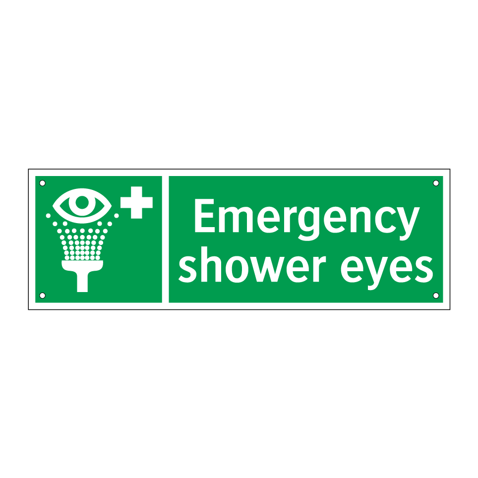 Emergency shower eyes