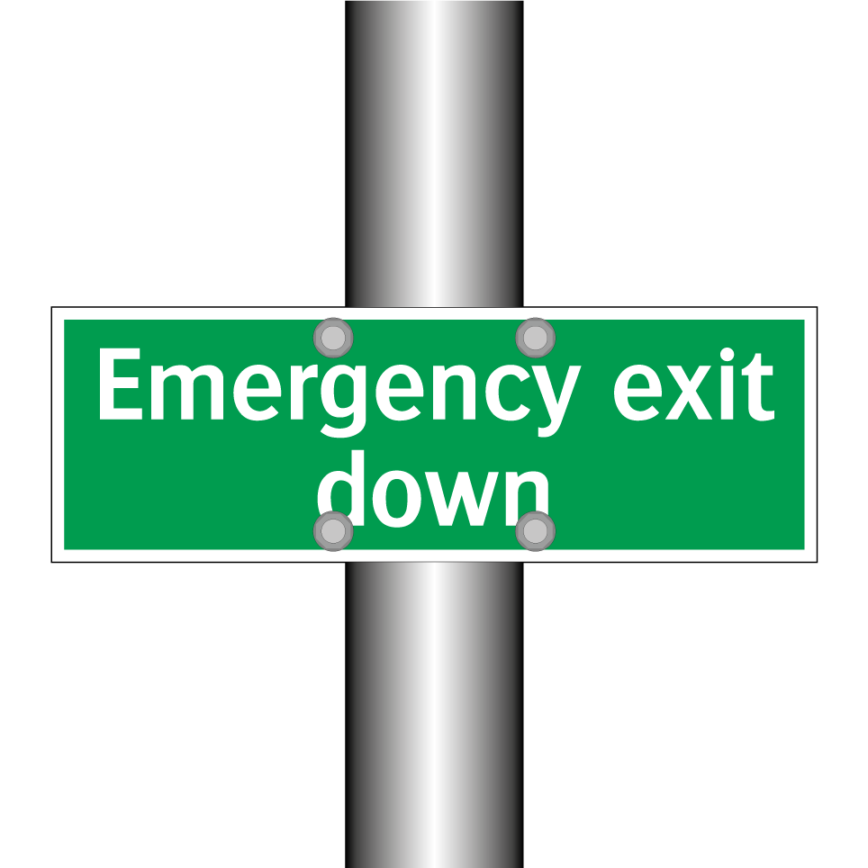 Emergency exit down