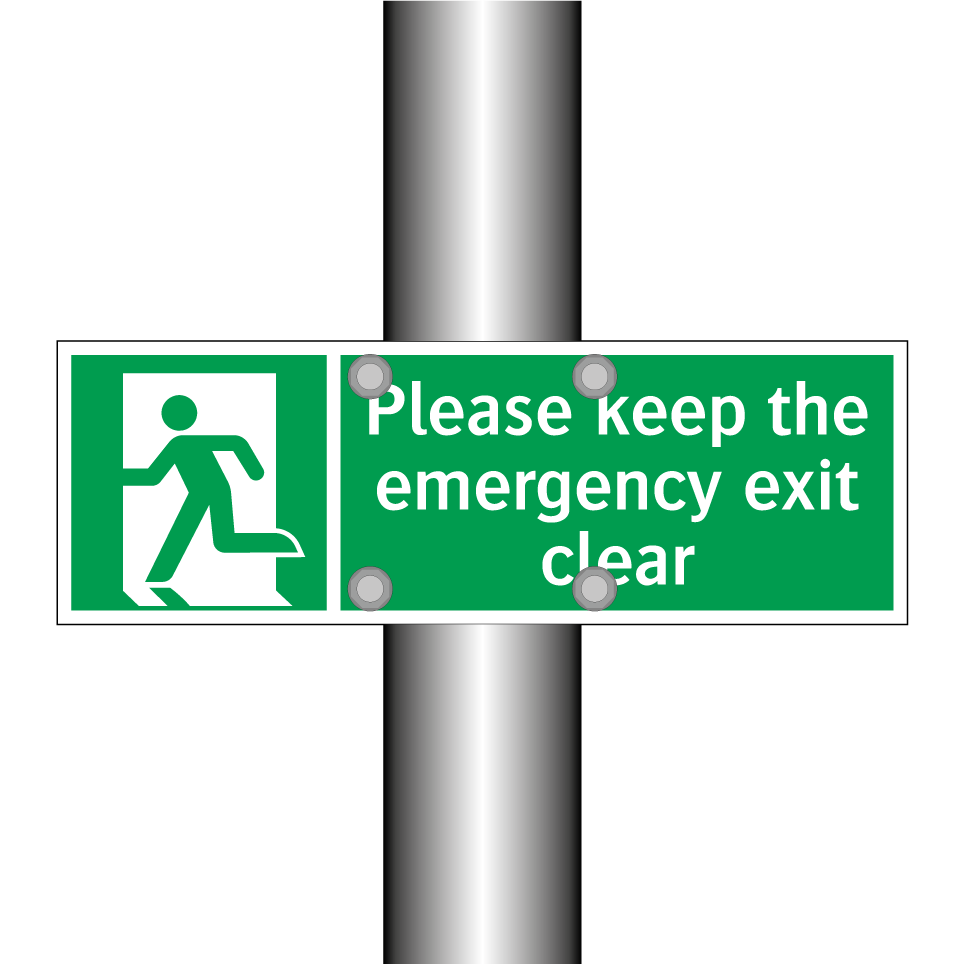 Please keep the emergency exit clear