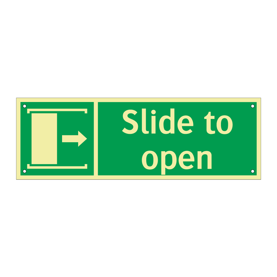 Slide to open