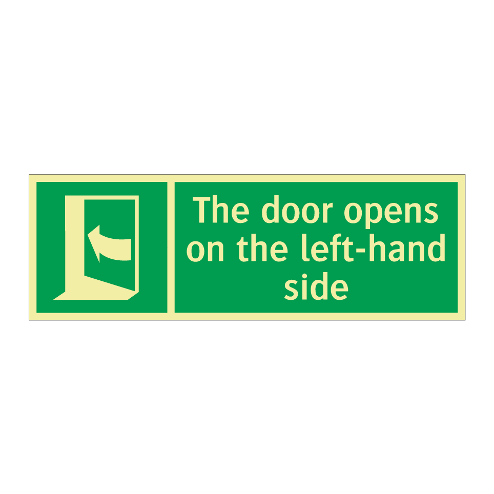 The door opens on the left-hand side