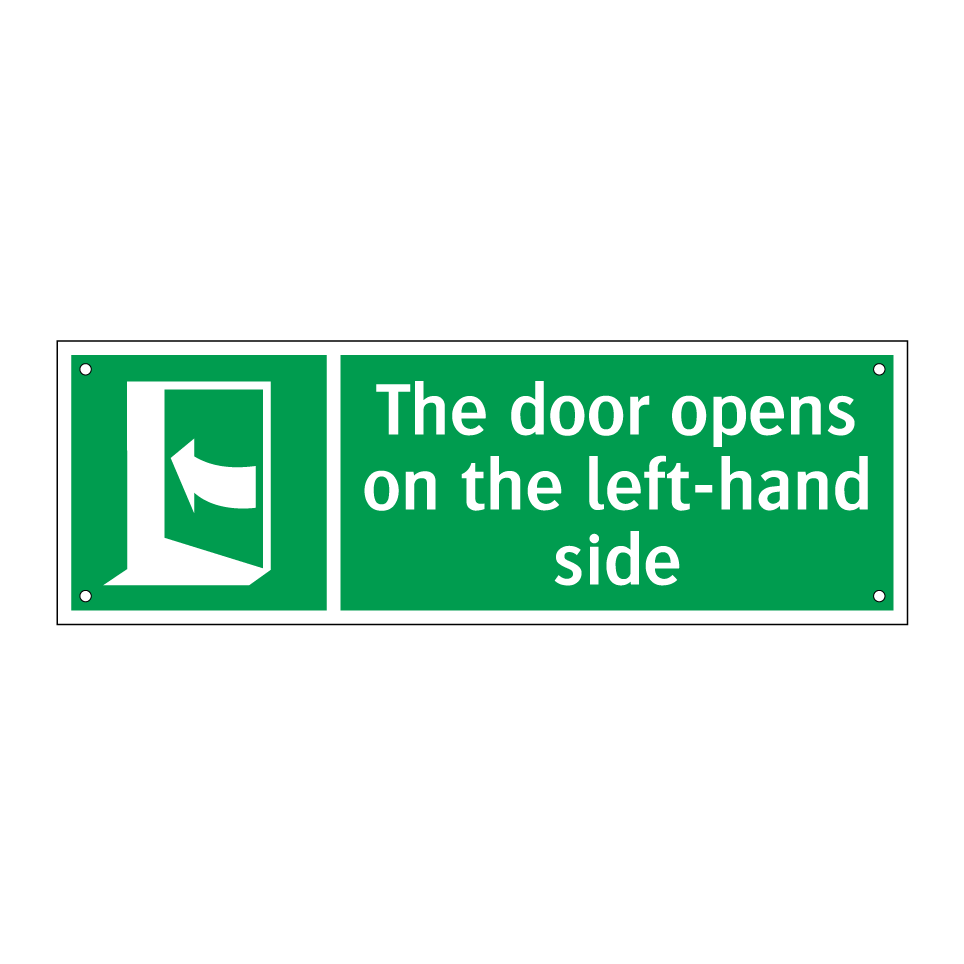 The door opens on the left-hand side
