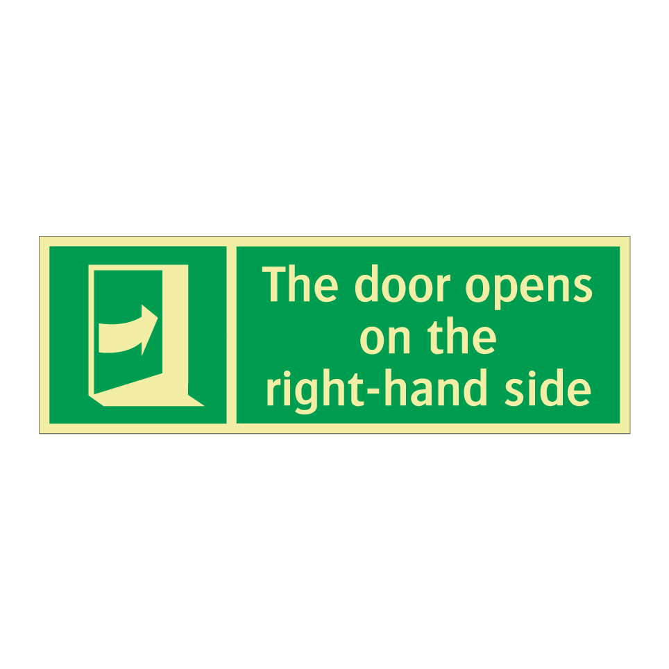 The door opens on the right-hand side