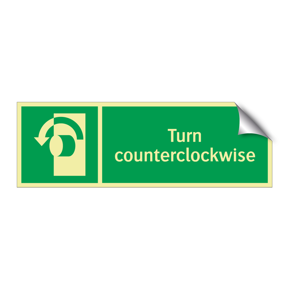 Turn counterclockwise