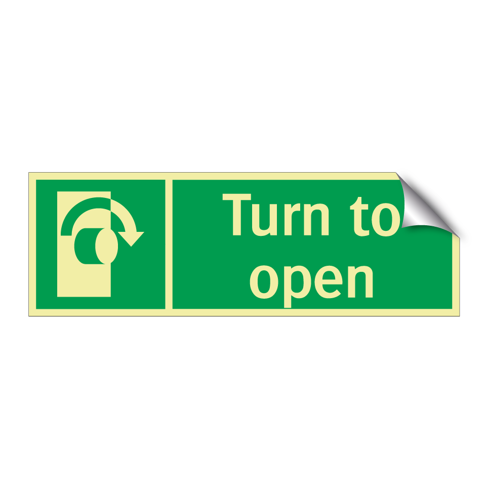 Turn to open