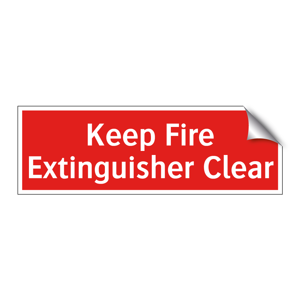 Keep Fire Extinguisher Clear