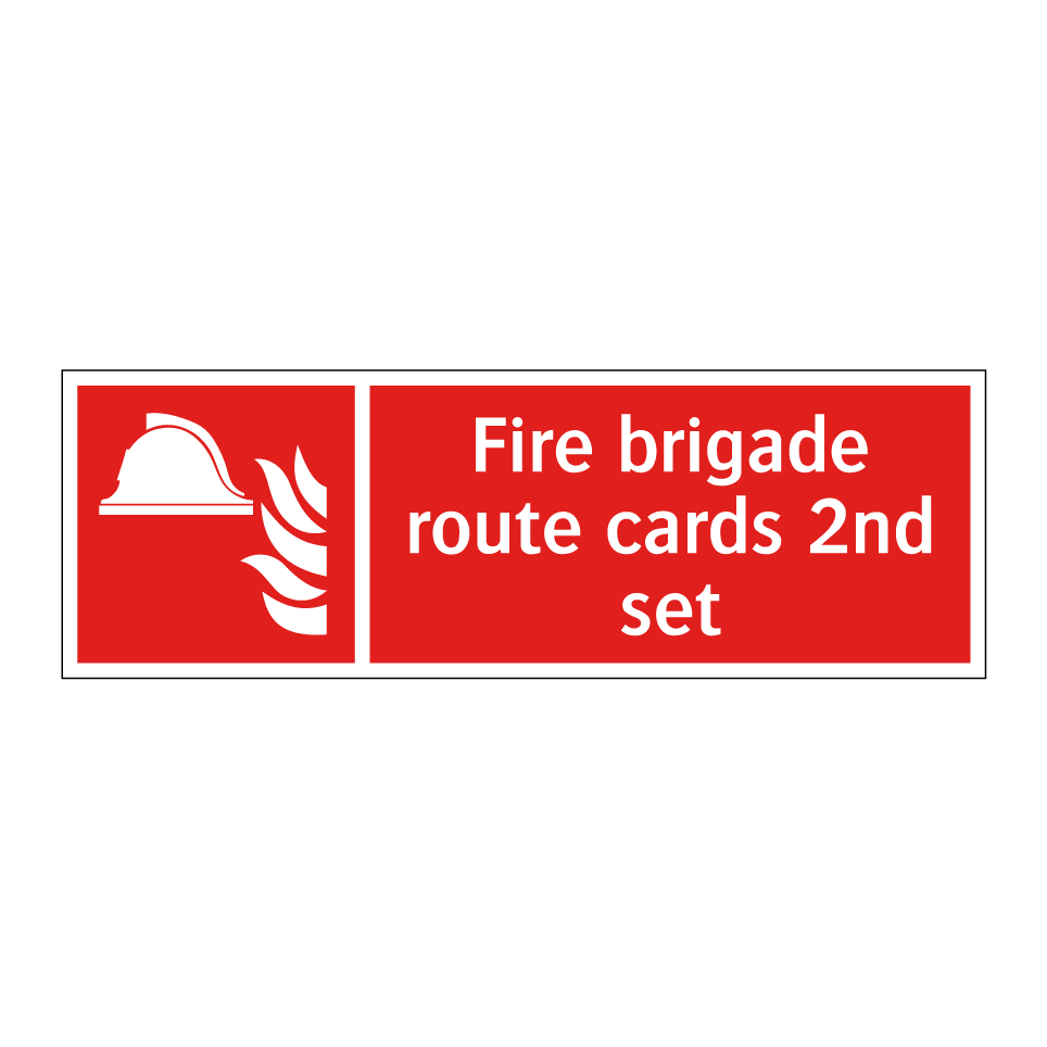 Fire brigade route cards 2nd set