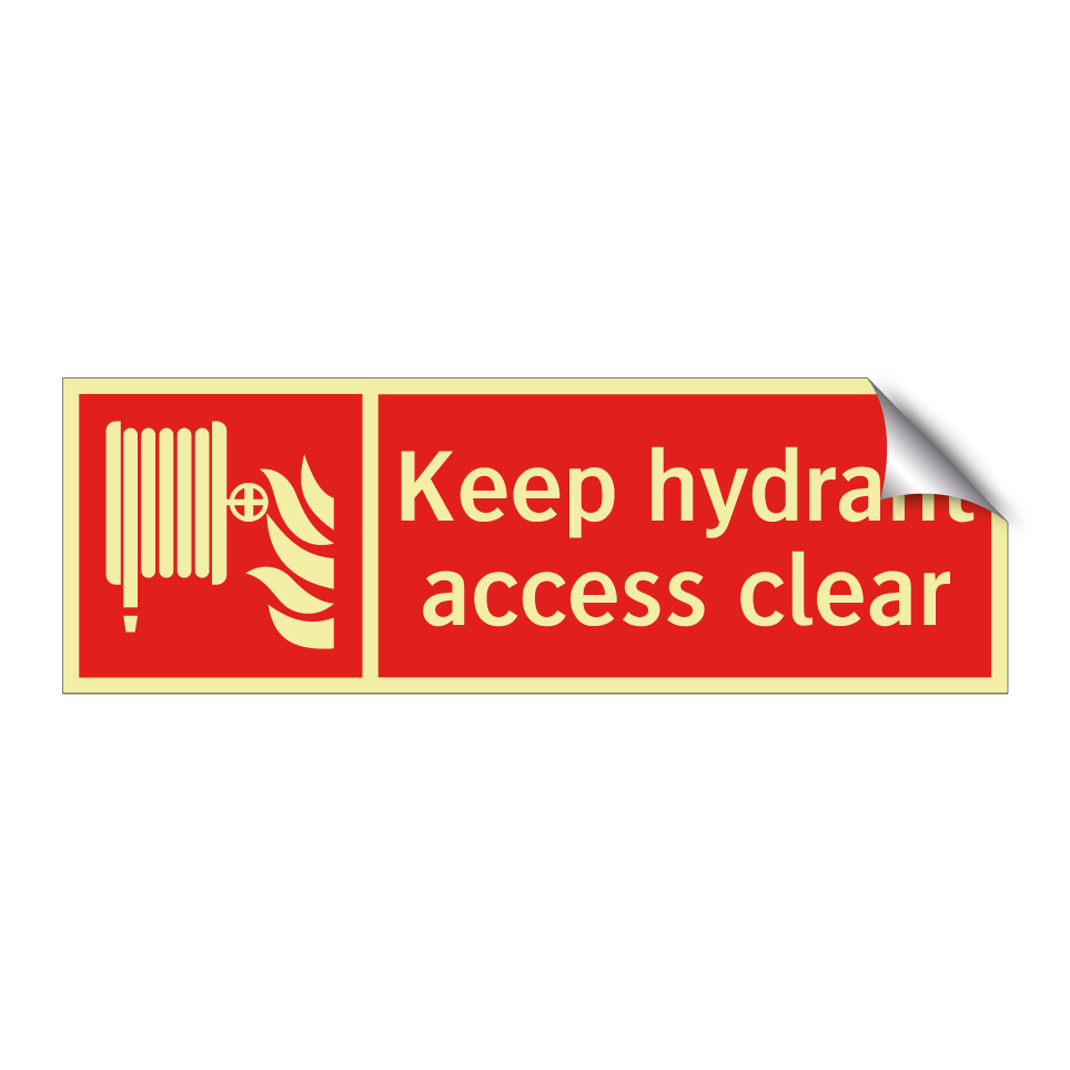 Keep hydrant access clear