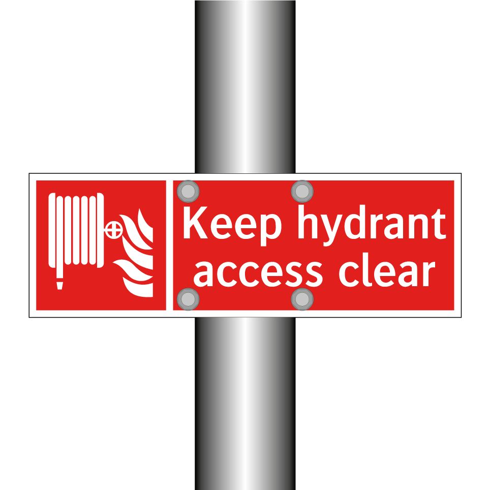 Keep hydrant access clear