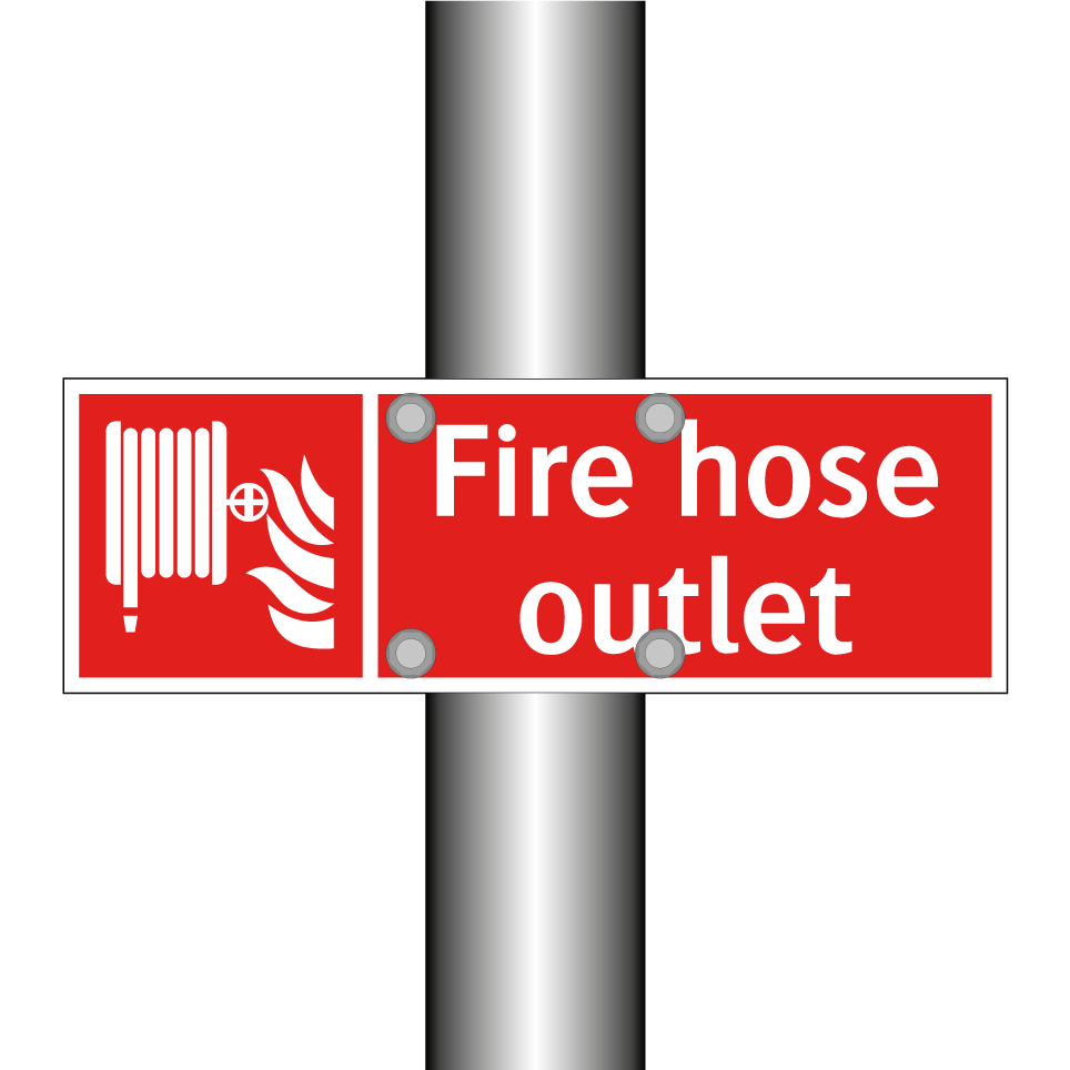 Fire hose outlet