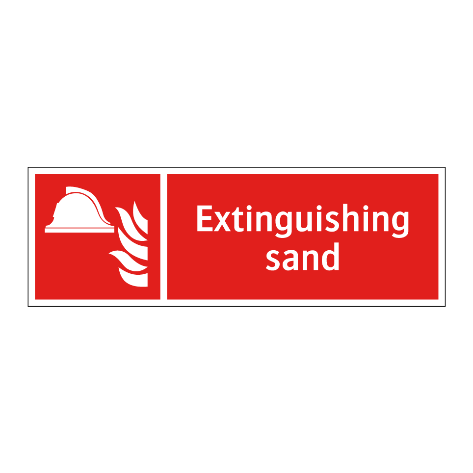 Extinguishing sand