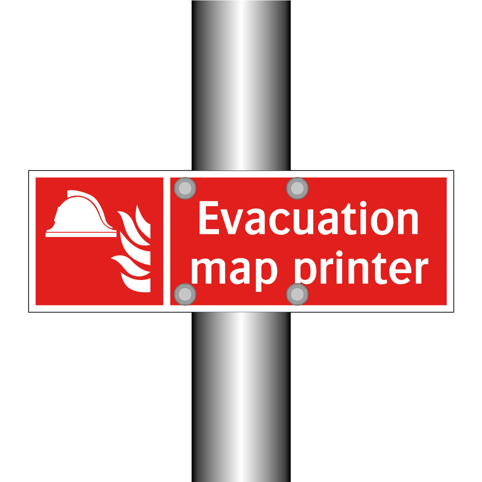 Evacuation map printer