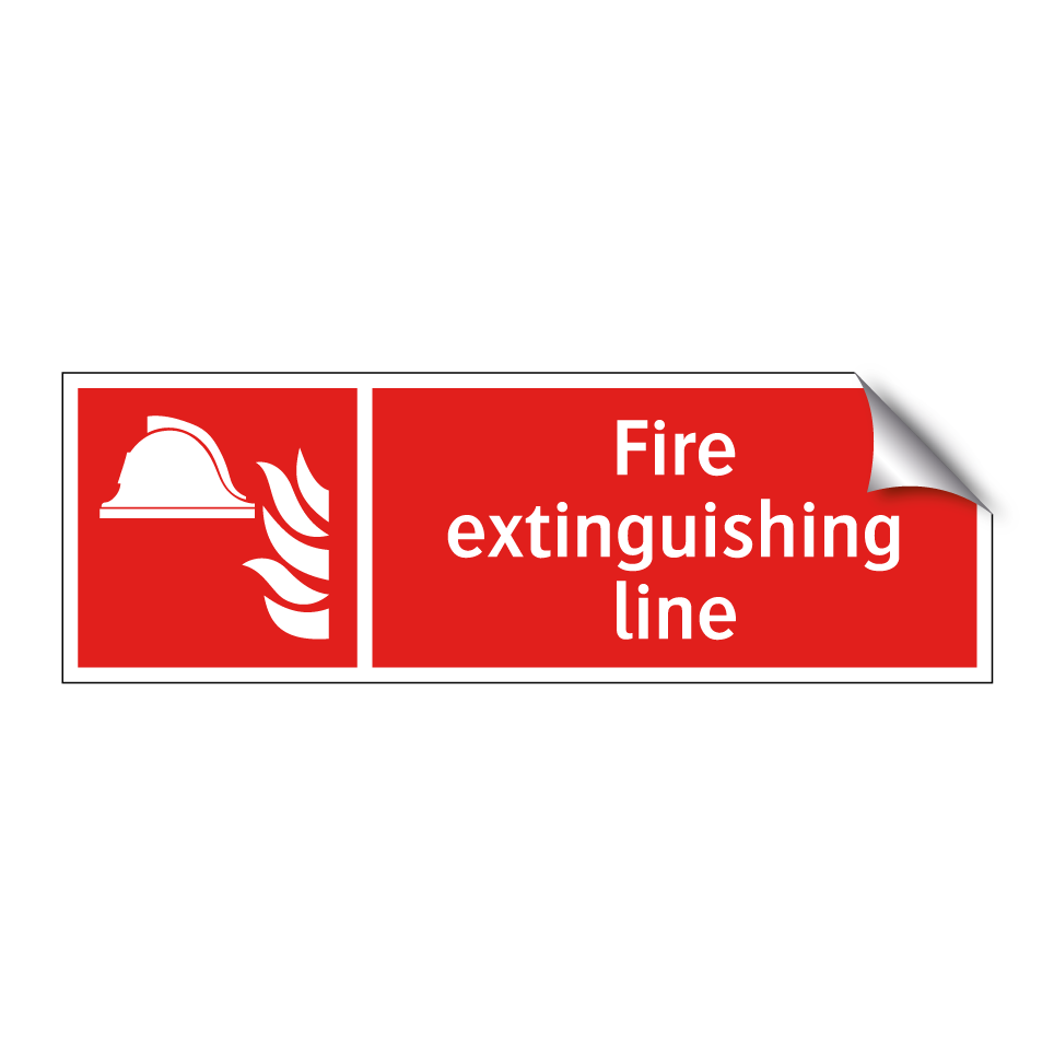 Fire extinguishing line