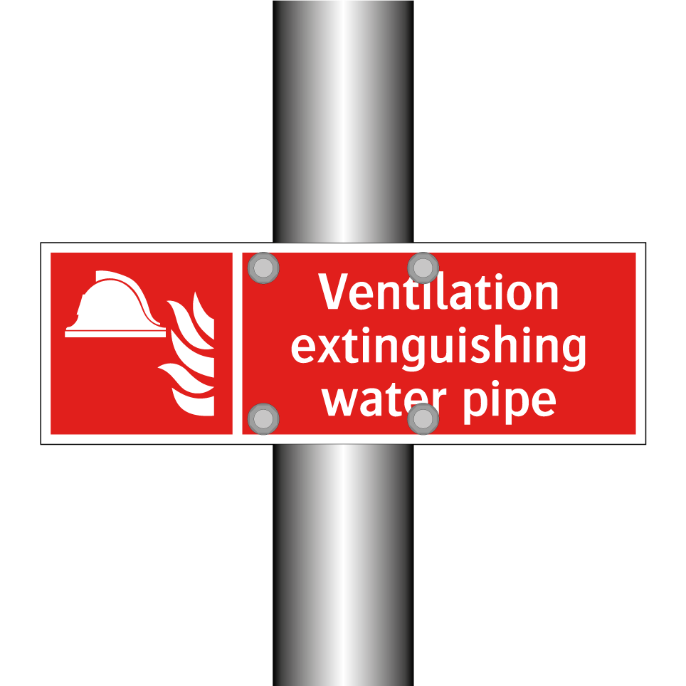 Ventilation extinguishing water pipe
