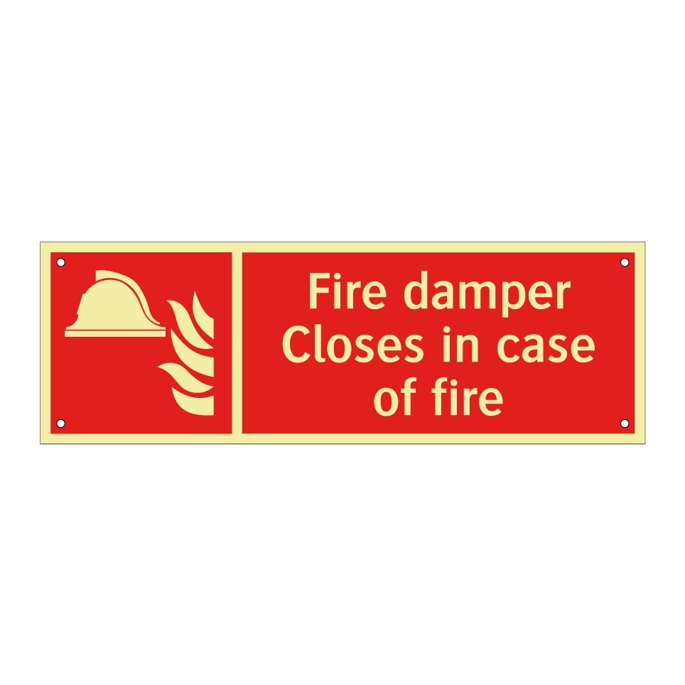 Fire damper Closes in case of fire