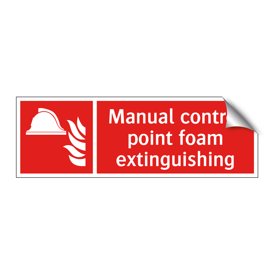 Manual control point foam extinguishing