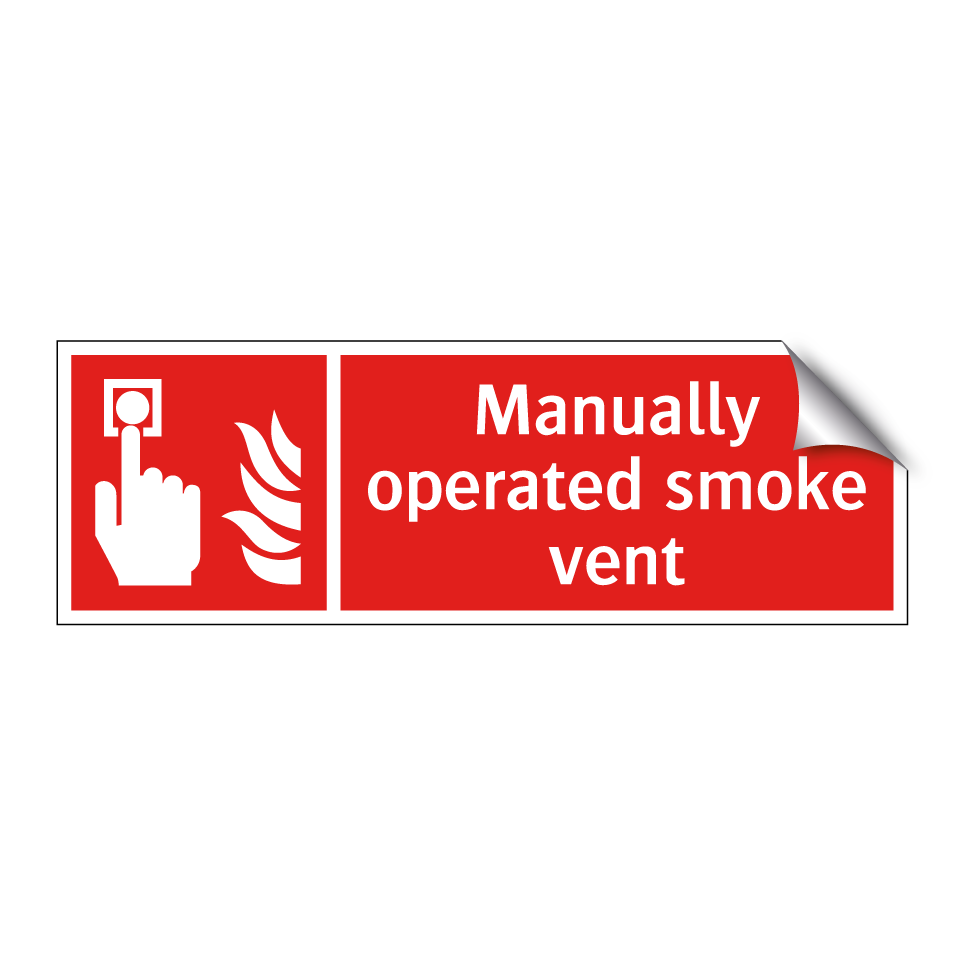 Manually operated smoke vent