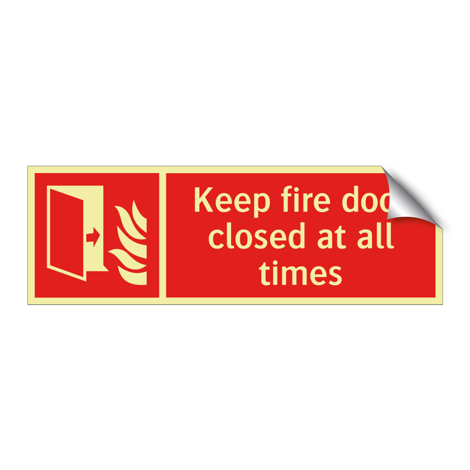 Keep fire door closed at all times
