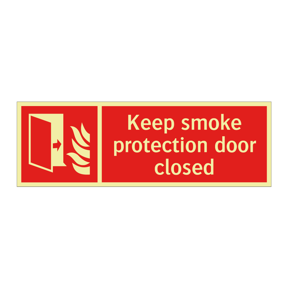 Keep smoke protection door closed