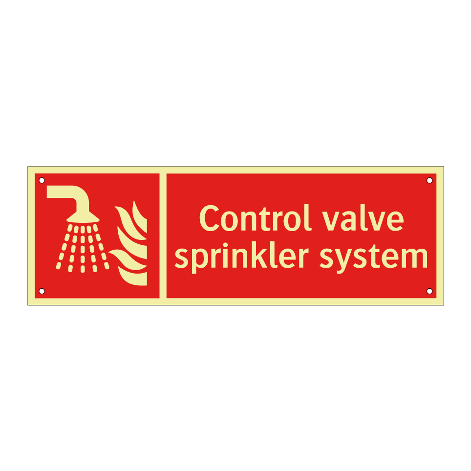 Control valve sprinkler system
