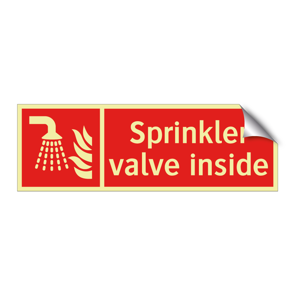 Sprinkler valve inside