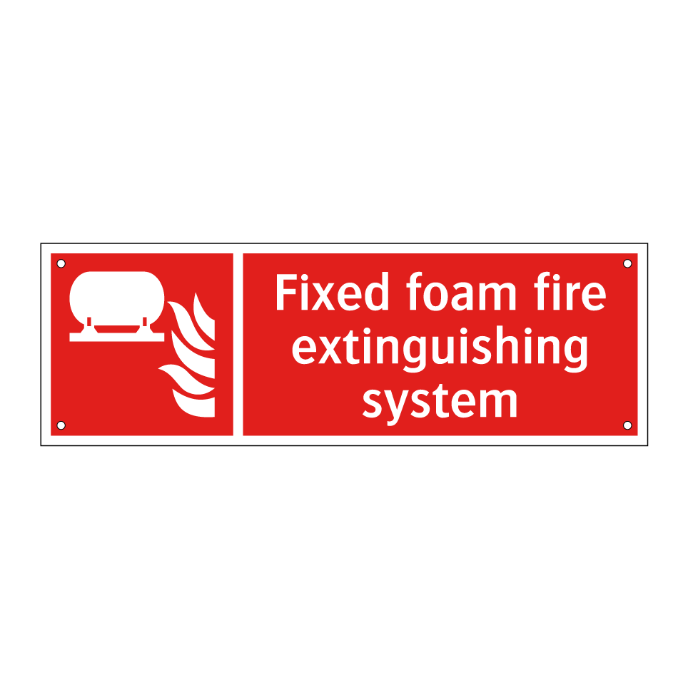 Fixed foam fire extinguishing system