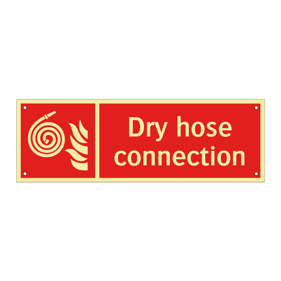 Dry hose connection