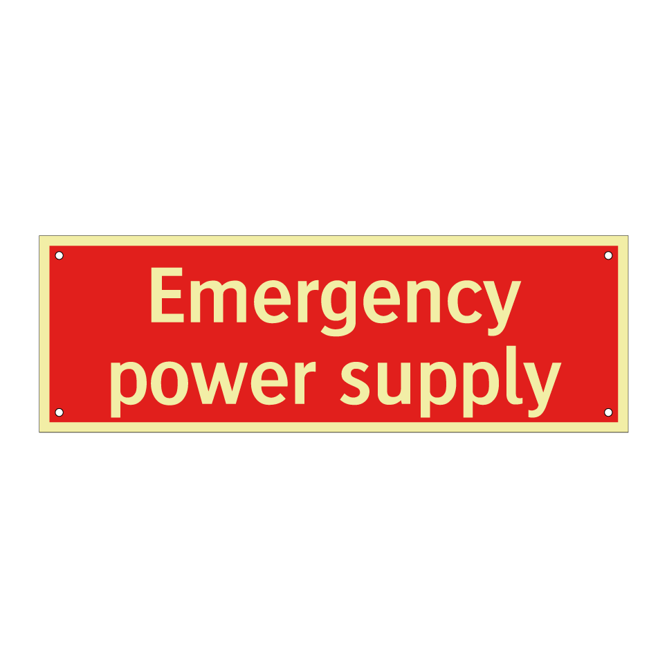 Emergency power supply