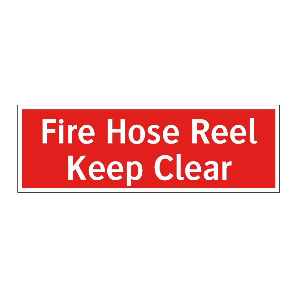 Fire Hose Reel Keep Clear