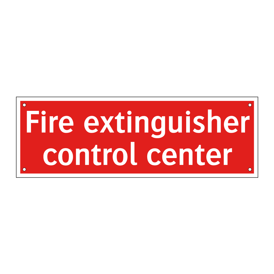 Fire extinguisher control center