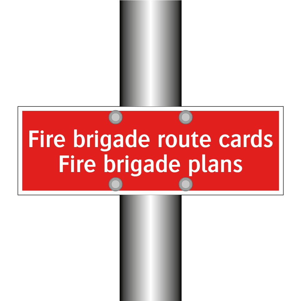 Fire brigade route cards Fire brigade plans