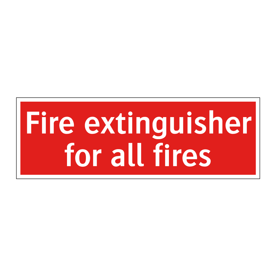 Fire extinguisher for all fires