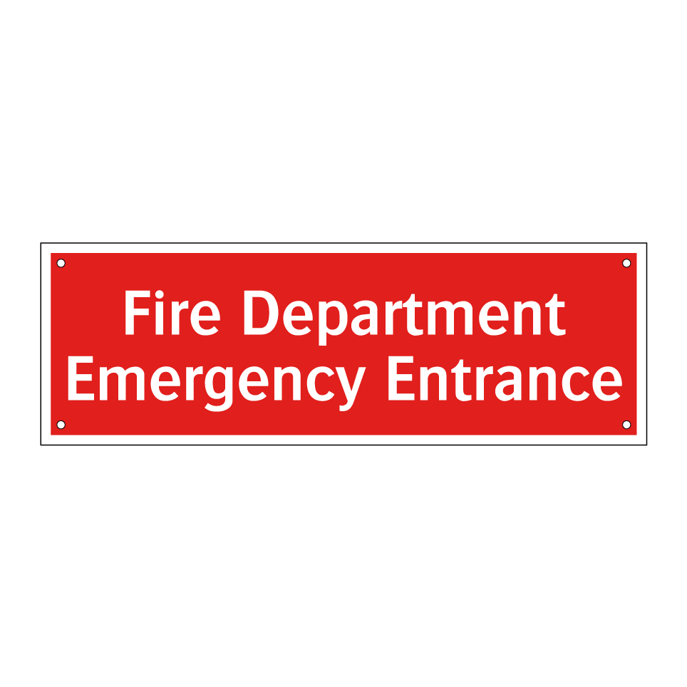 Fire Department Emergency Entrance