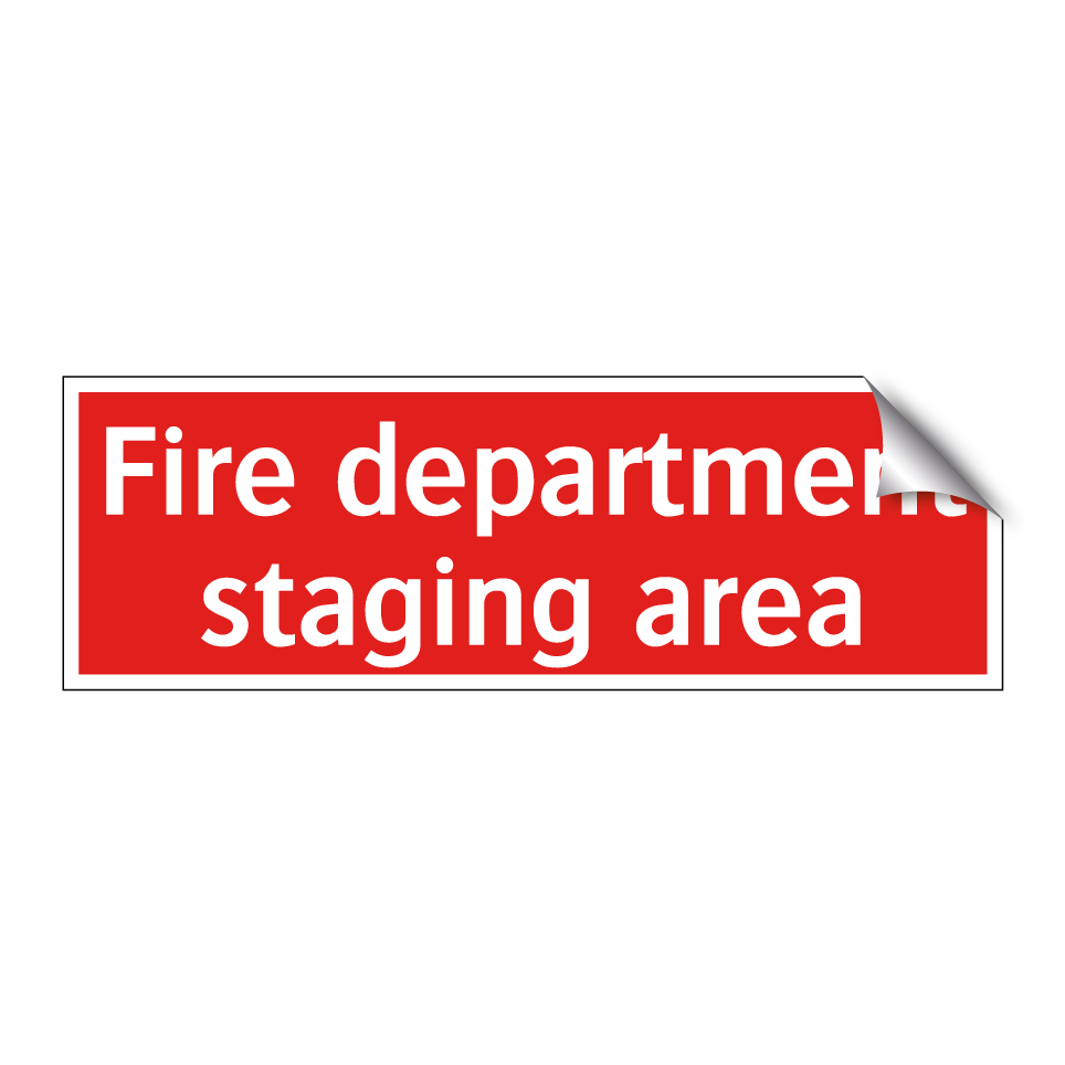 Fire department staging area