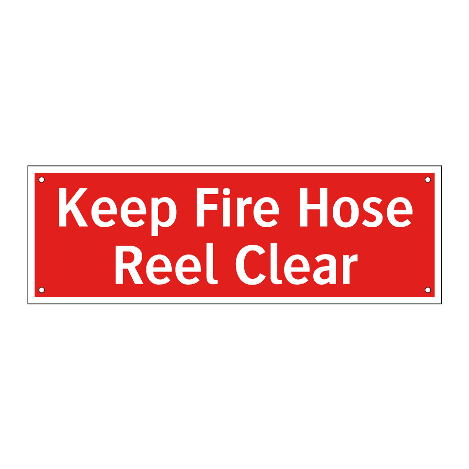 Keep Fire Hose Reel Clear