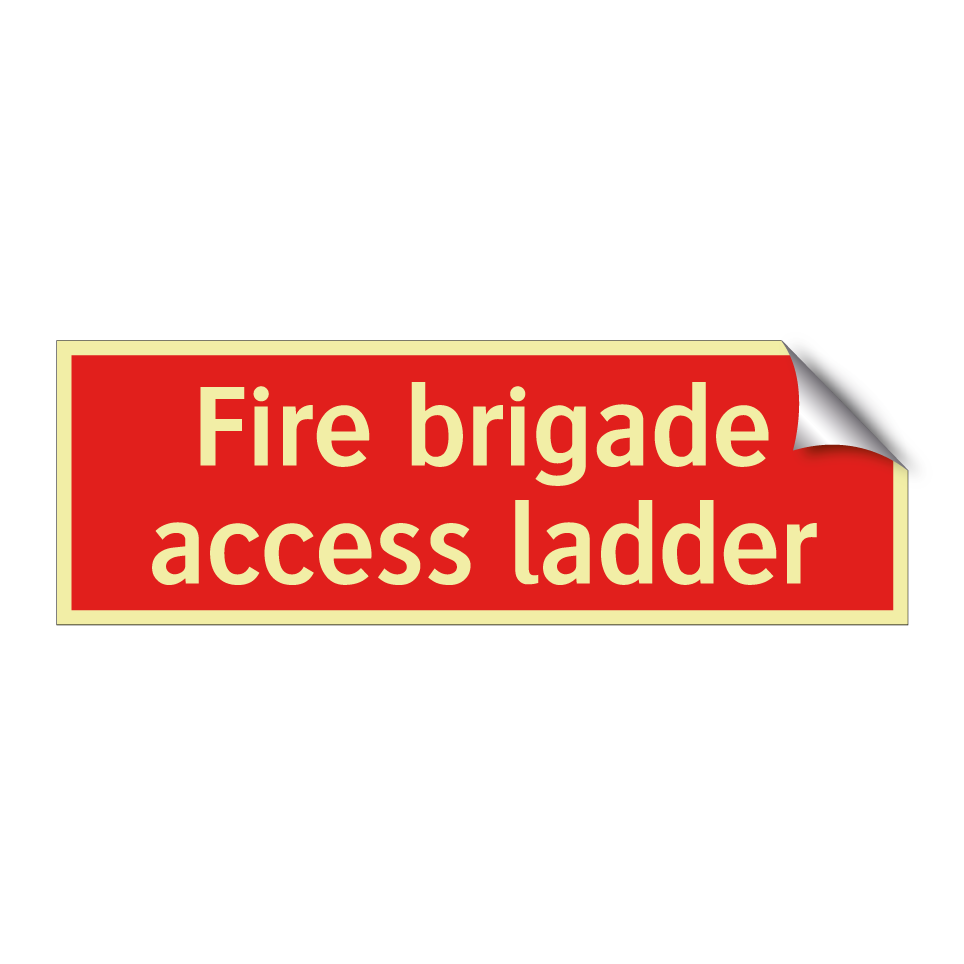 Fire brigade access ladder