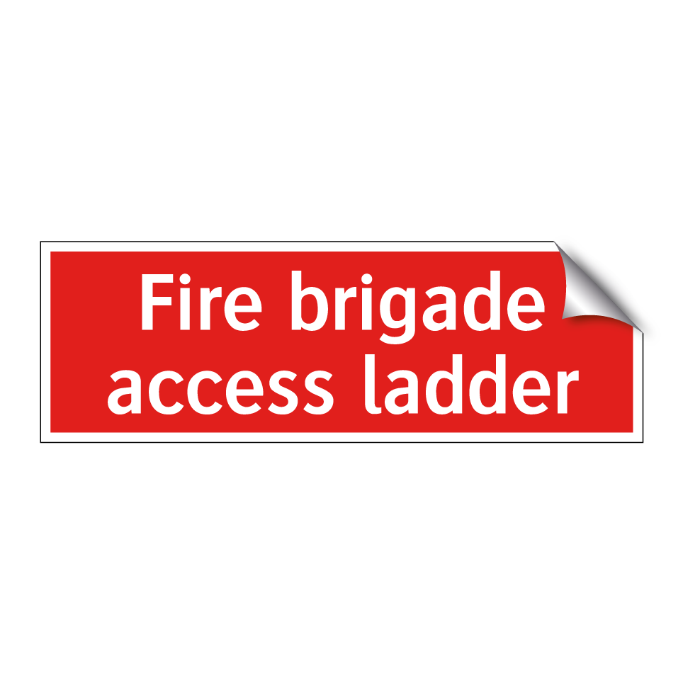 Fire brigade access ladder