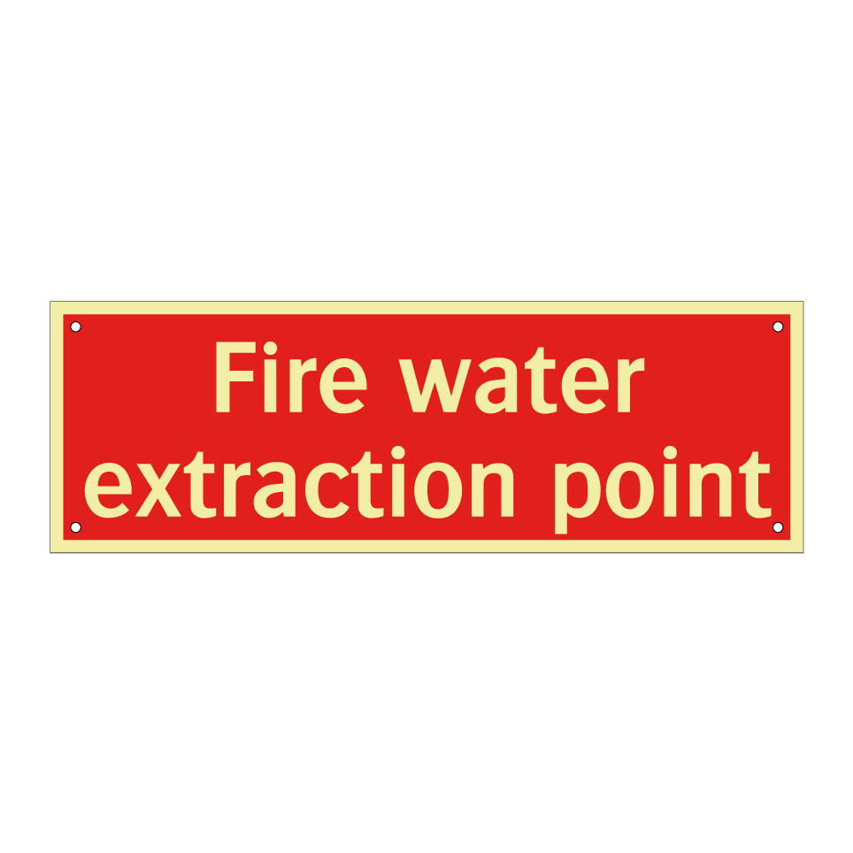 Fire water extraction point