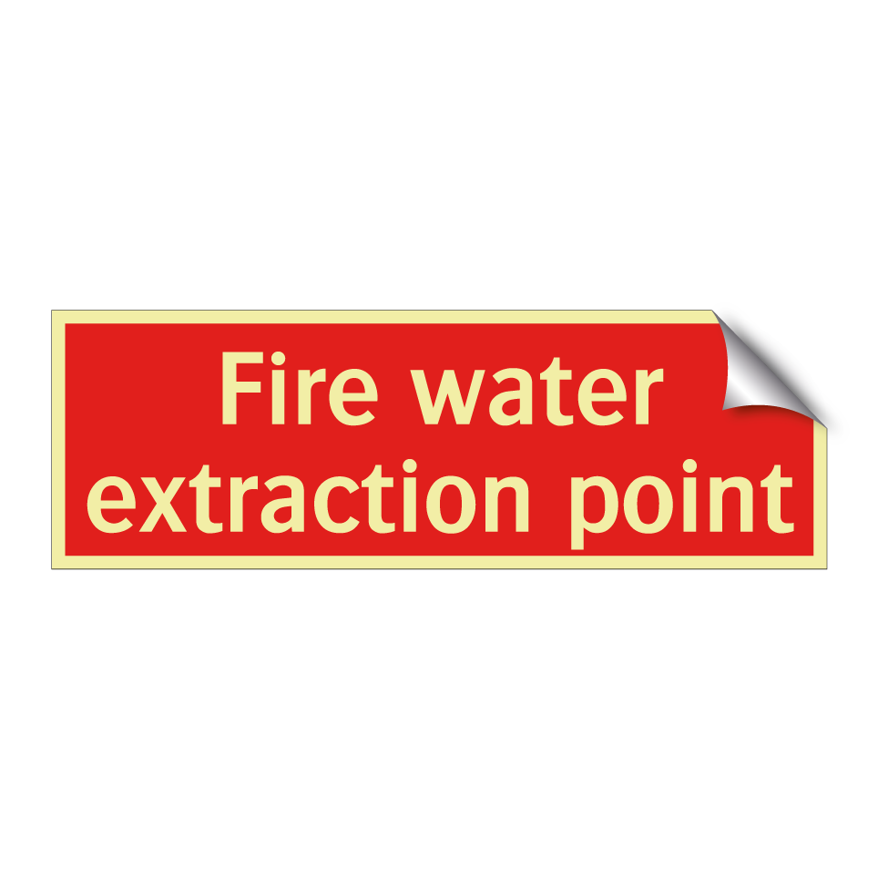 Fire water extraction point