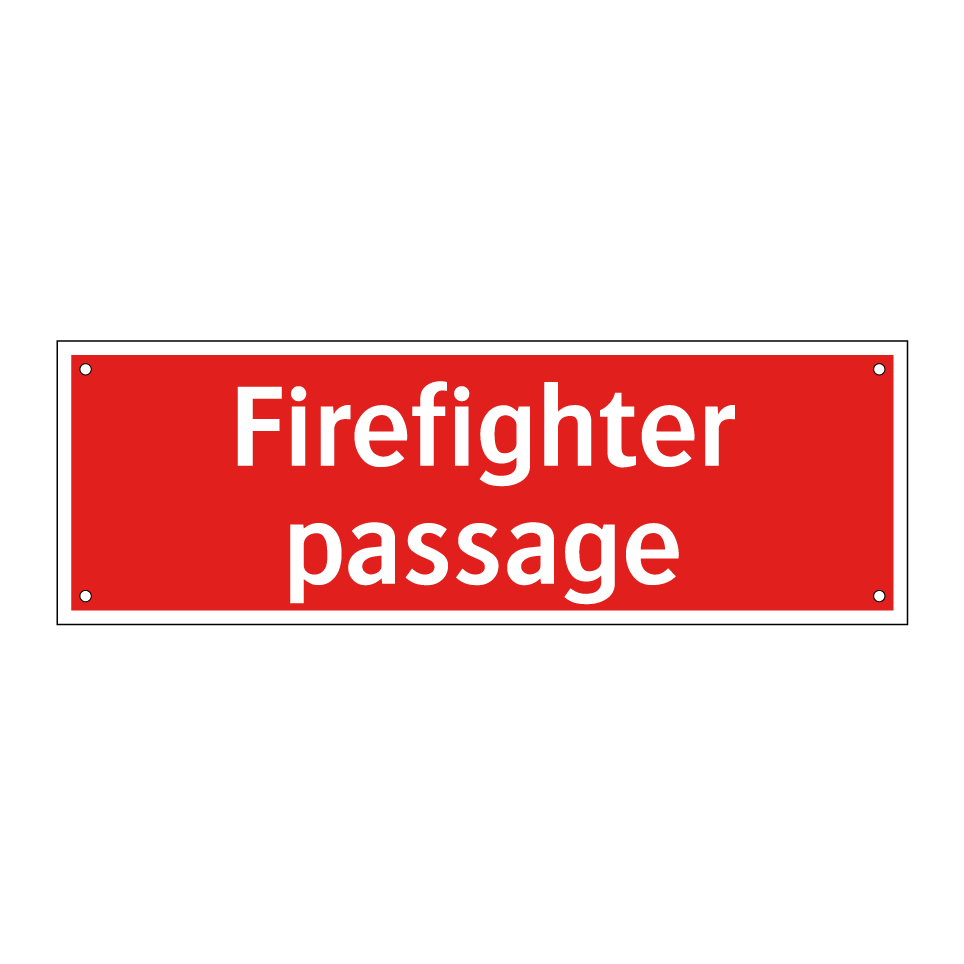 Firefighter passage