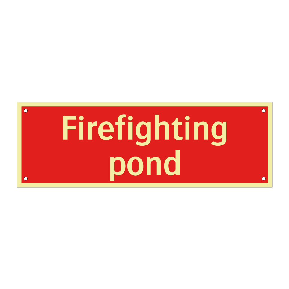 Firefighting pond