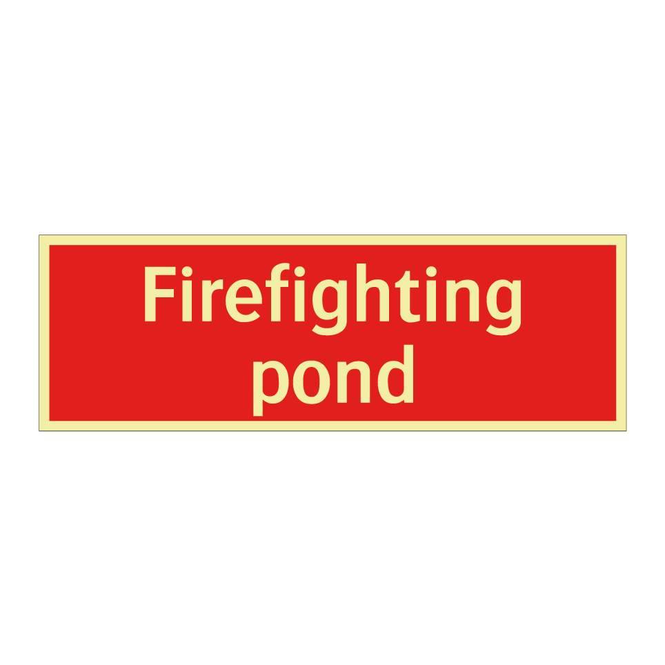 Firefighting pond