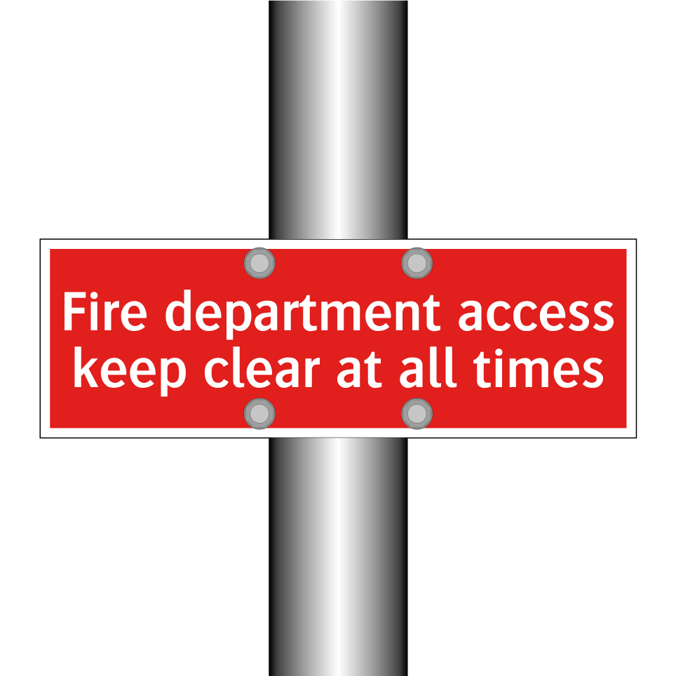 Fire department access keep clear at all times
