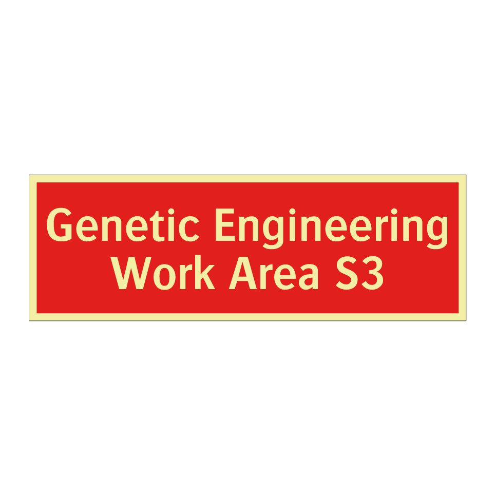 Genetic Engineering Work Area S3